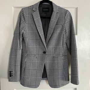 Banana Republic Houndstooth Long & Lean Blazer
